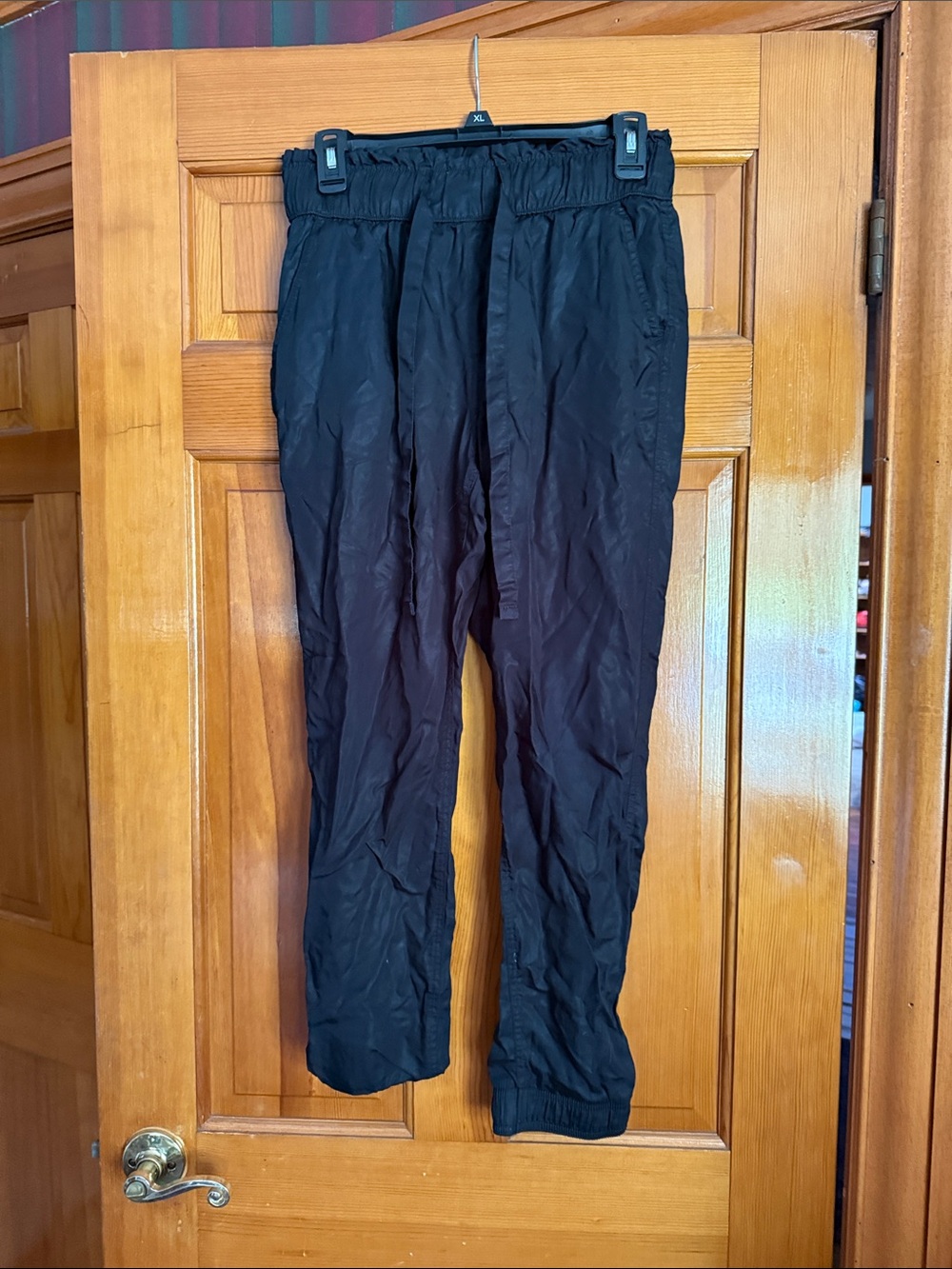 SO Black Women's Drawstring Jogger Track Pants